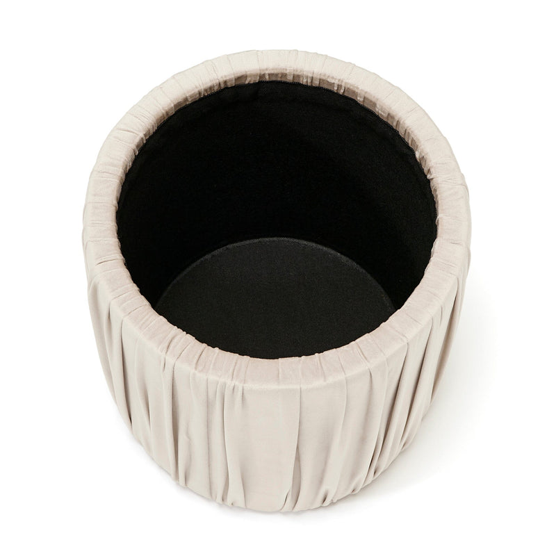 Plisse Stool Gray X Beige