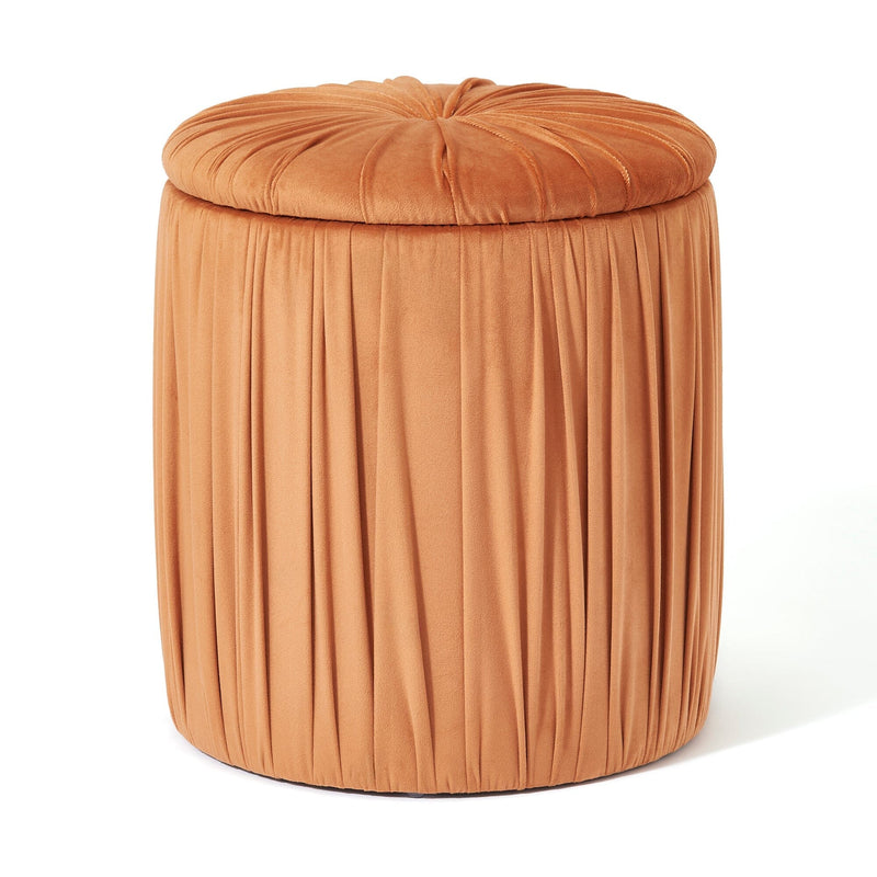 Plisse Stool Orange