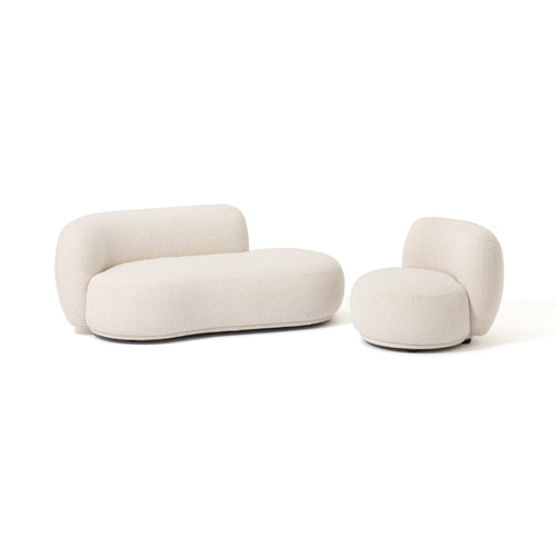 Bonheur Sofa 1 Seat White W710×D800×H630