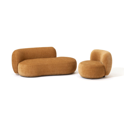 Bonheur Sofa 1 Seat Yellow W710×D800×H630