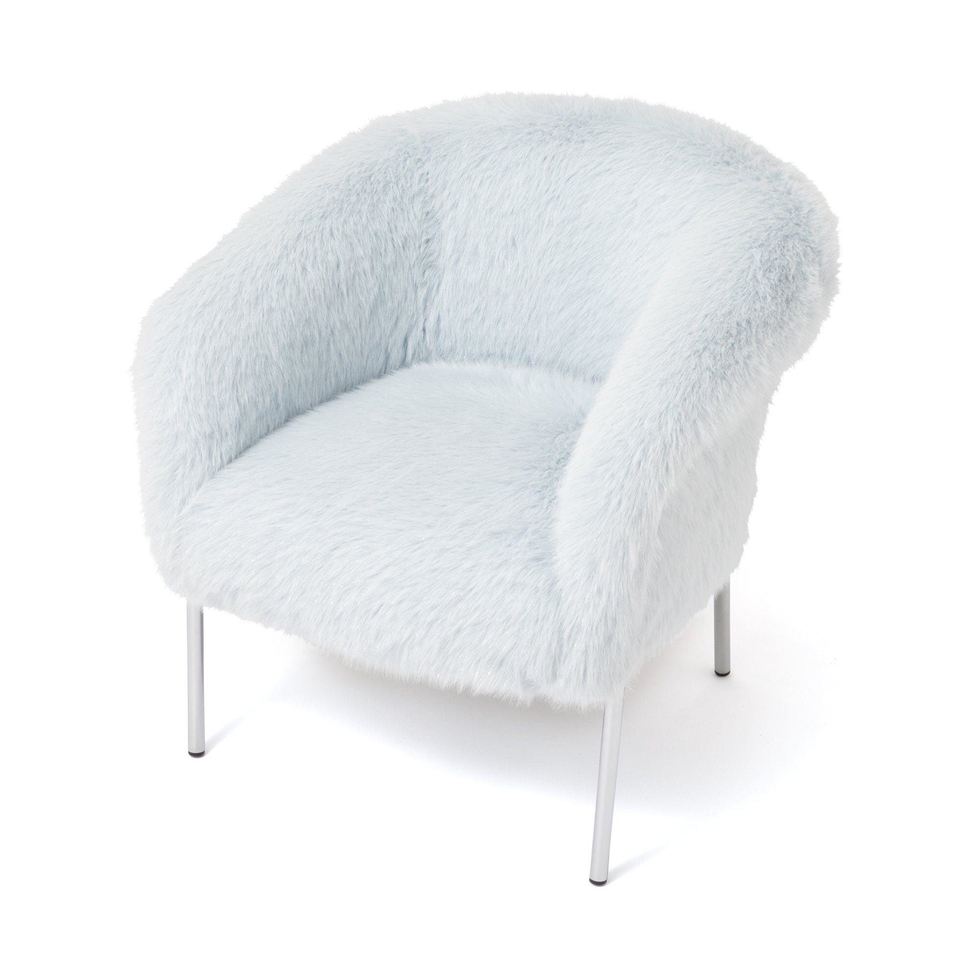 Pelucia Sofa Light Blue And Silver W720×D730×H730mm