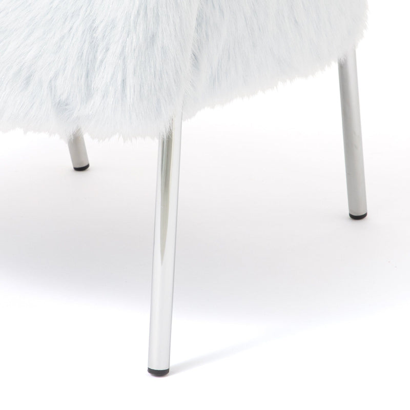 Pelucia Sofa Light Blue And Silver W720×D730×H730mm