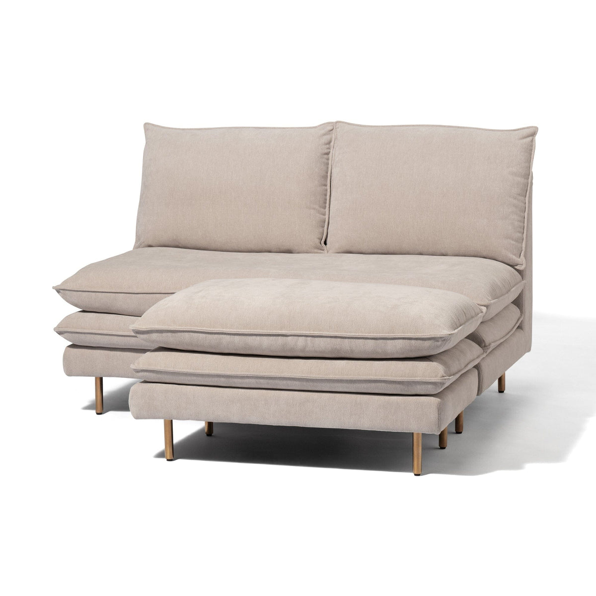 Restia Sofa 2S  Gray X Gold (W1200)