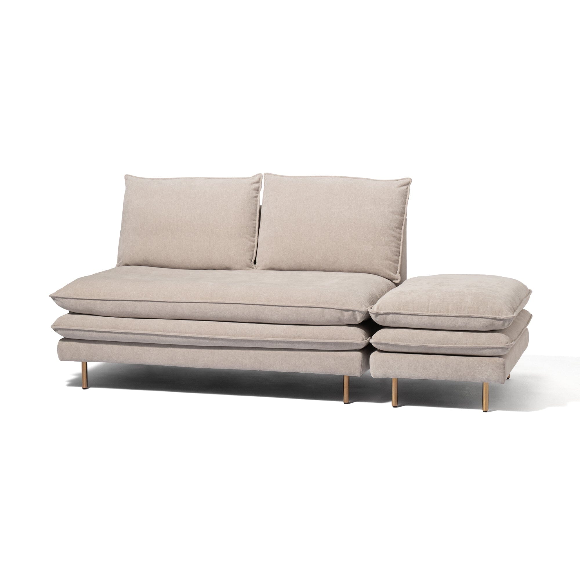 Restia Sofa 2S  Gray X Gold (W1200)