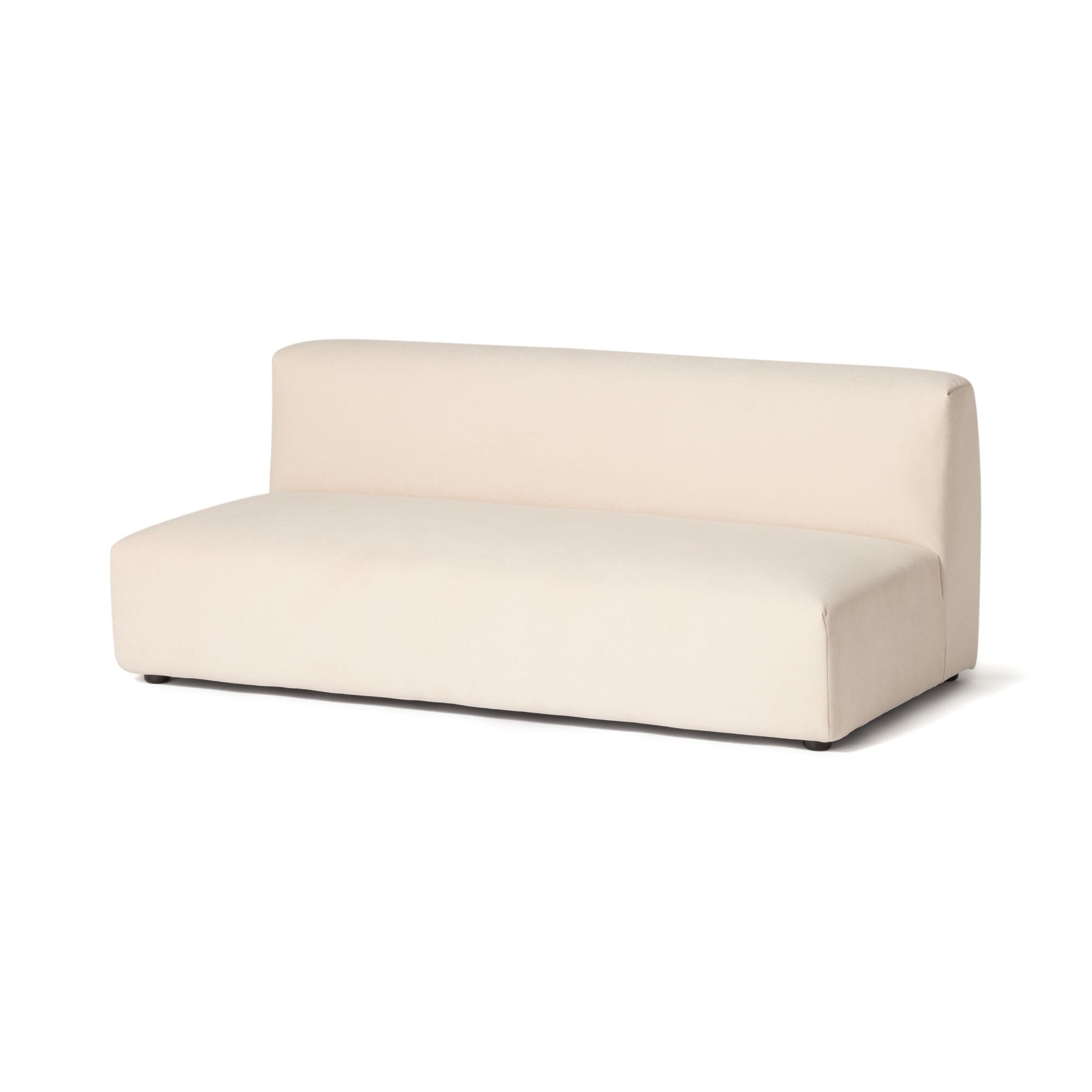 Aurea Armless Sofa 2 Seater Beige