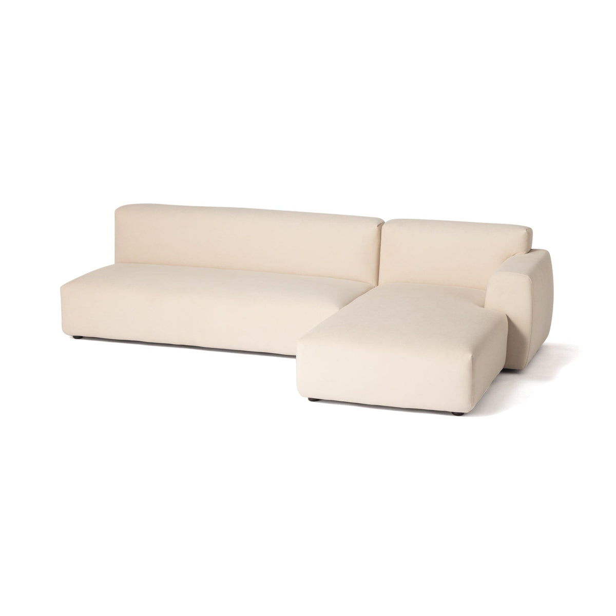 Aurea Armless Sofa 2 Seater Beige