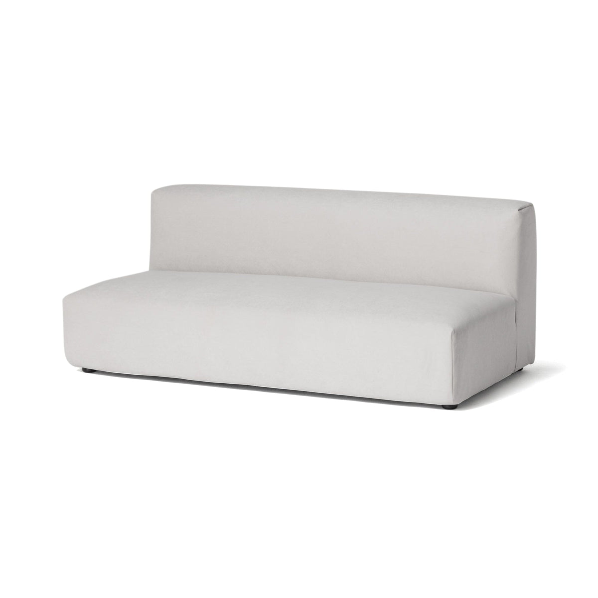 Aurea Armless Sofa 2 Seater Light Gray