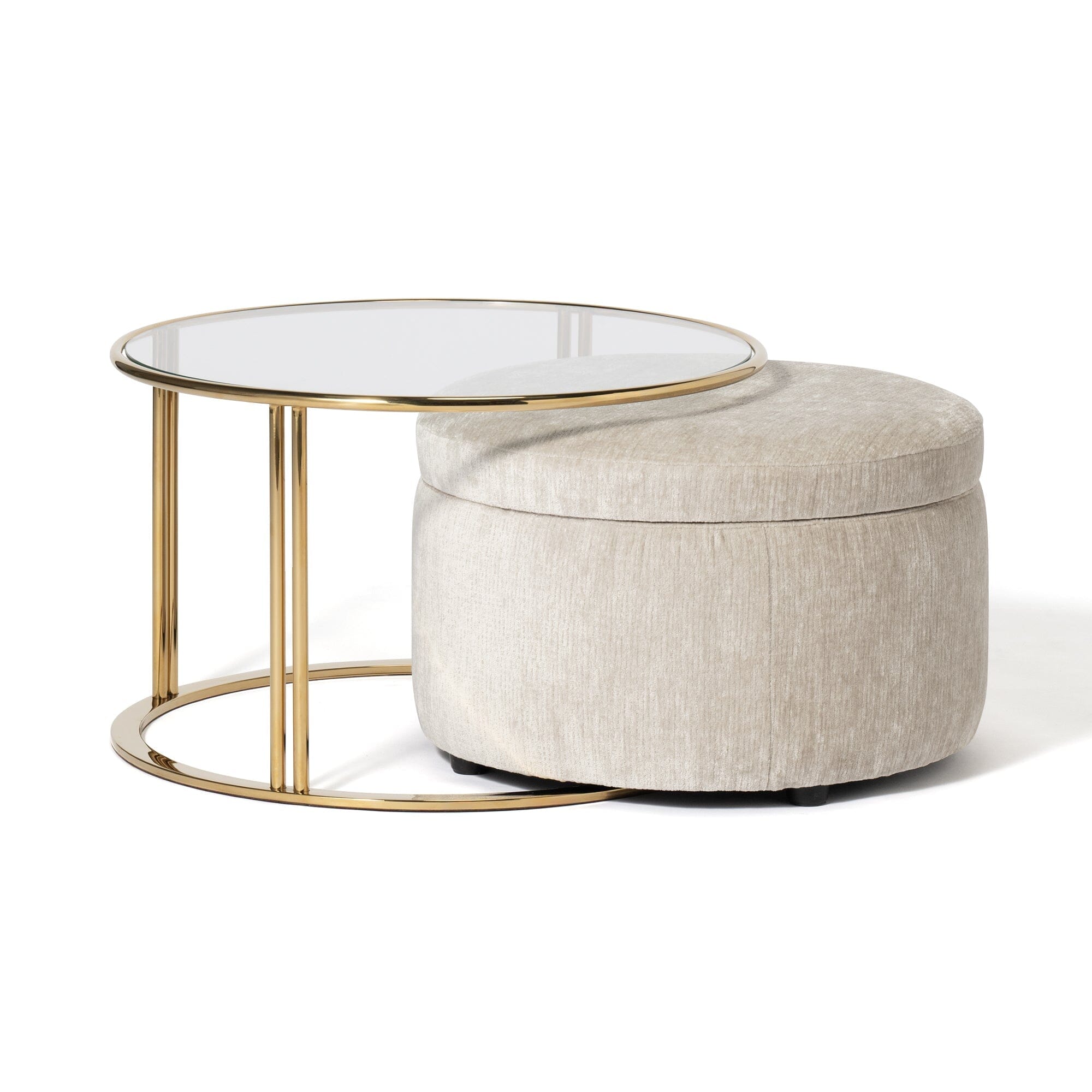Verna Ottoman  Beige (W560)