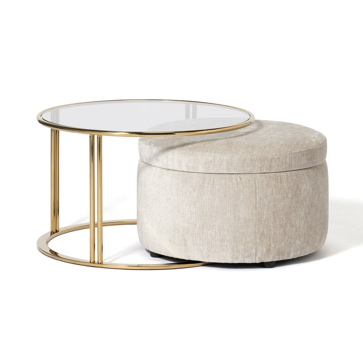 Verna Ottoman  Beige (W560)