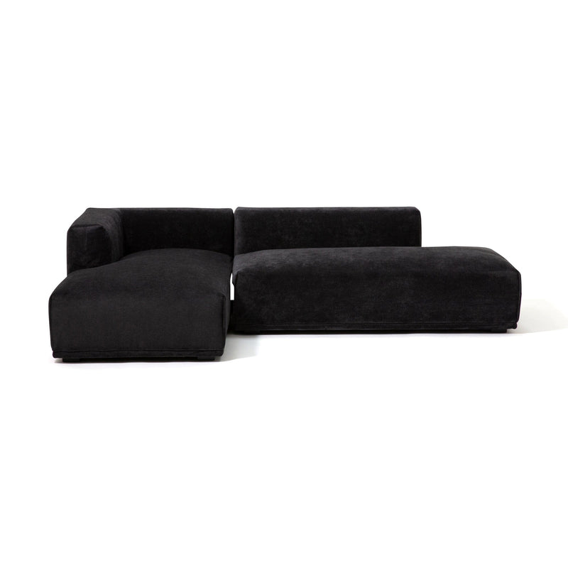 Mehne Sofa Left Black (W1460 × D810 × H580)