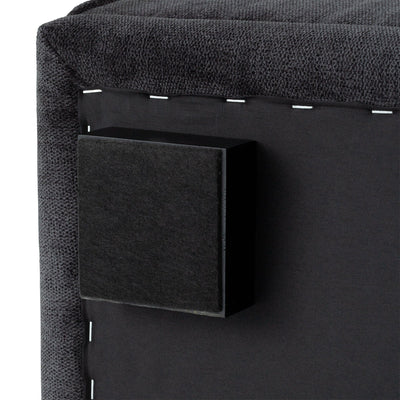 Mehne Sofa Left Black (W1460 × D810 × H580)