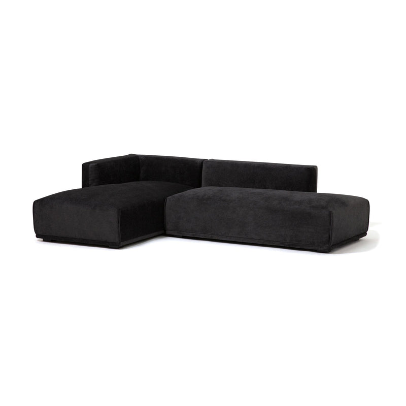 Mehne Sofa Left Black (W1460 × D810 × H580)