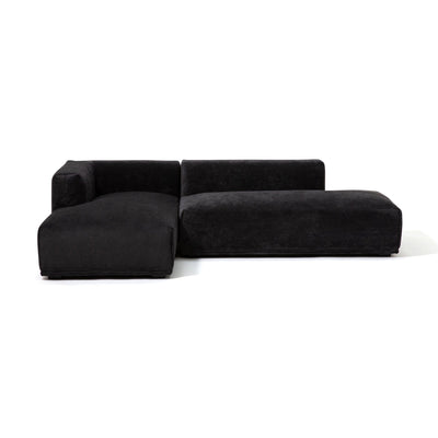 Mehne Couch Left Black (W810×D1460×H580)