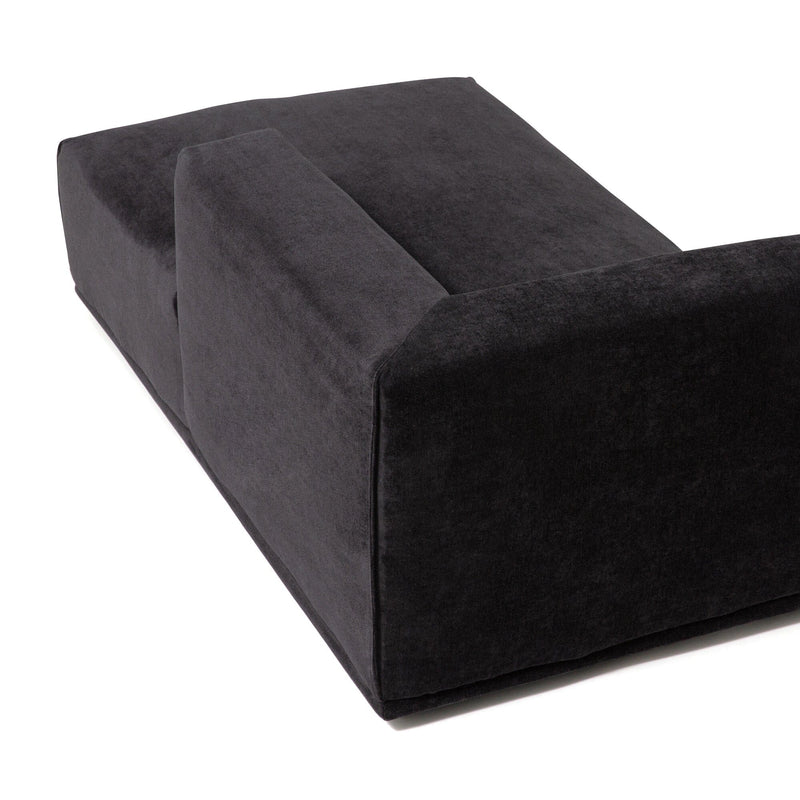 Mehne Couch Right Black (W810×D1460×H580)
