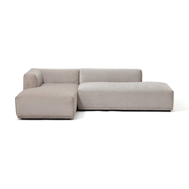 Mehne Couch Left Light Gray (W810×D1460×H580)