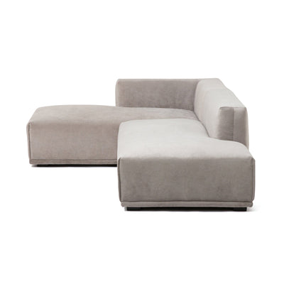 Mehne Couch Left Light Gray (W810×D1460×H580)