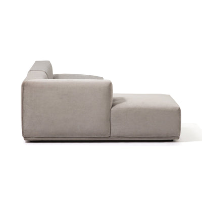 Mehne Couch Left Light Gray (W810×D1460×H580)