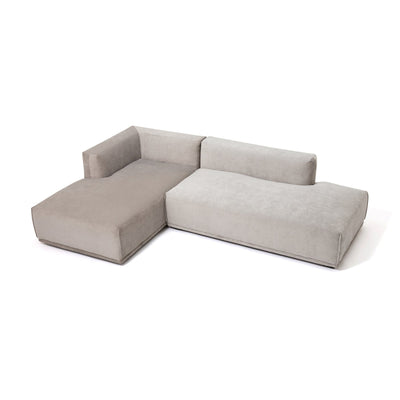 Mehne Couch Left Light Gray (W810×D1460×H580)