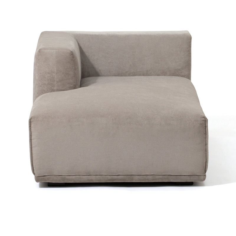 Mehne Couch Left Light Gray (W810×D1460×H580)