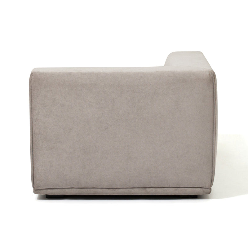 Mehne Couch Left Light Gray (W810×D1460×H580)