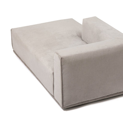 Mehne Couch Left Light Gray (W810×D1460×H580)