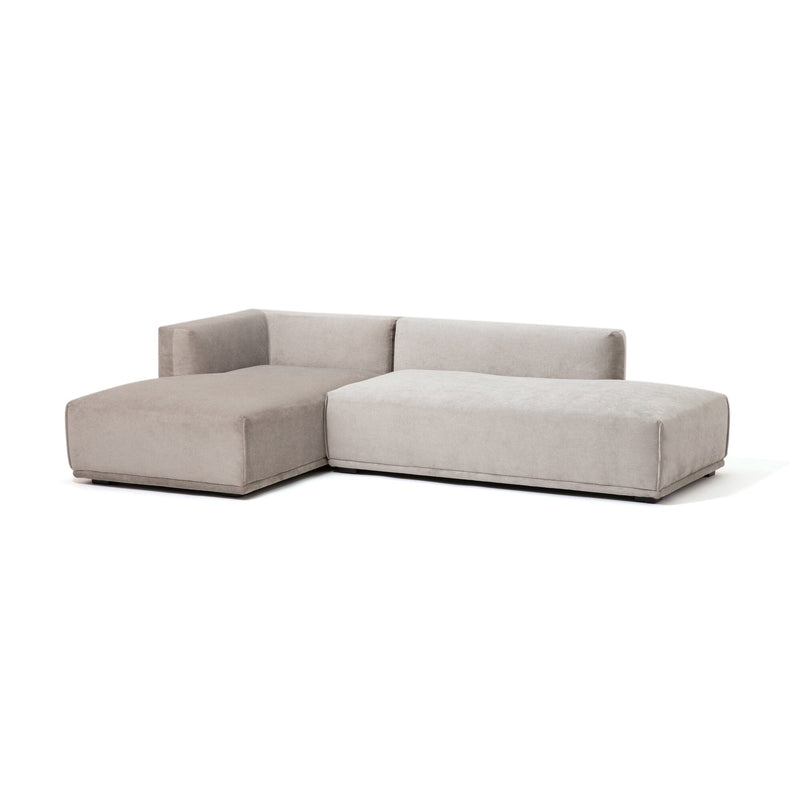 Mehne Couch Left Light Gray (W810×D1460×H580)