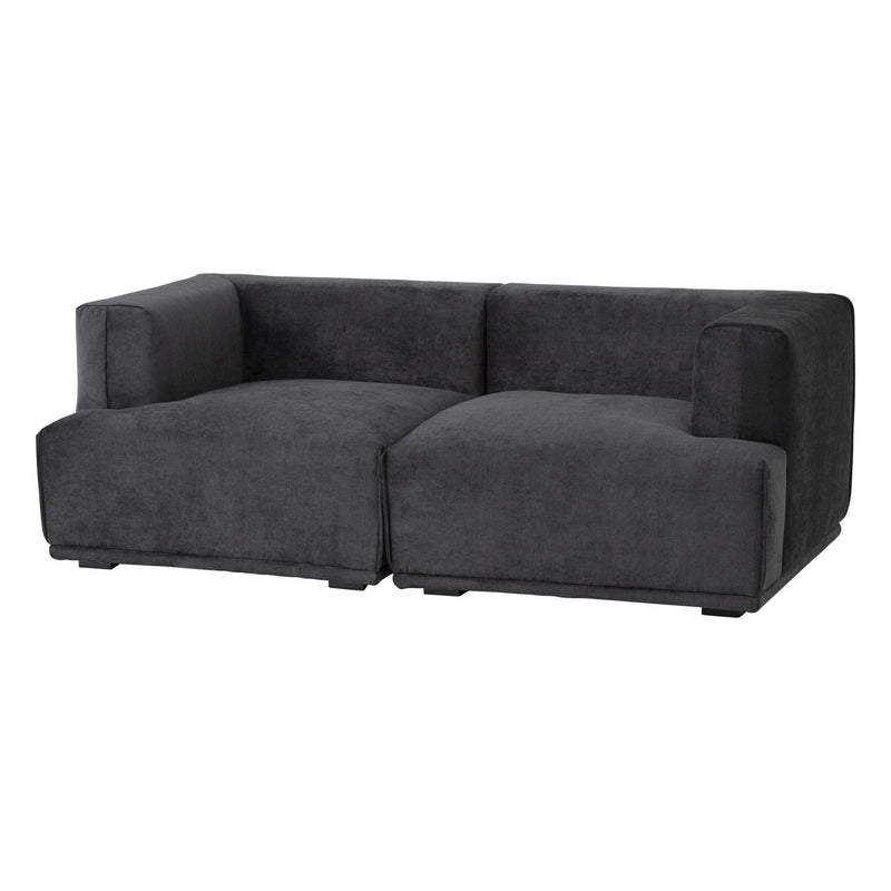Mehne Arm Sofa Left Black (W810×D810×H580)