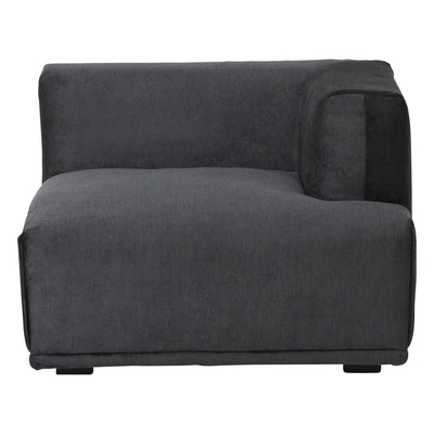 Mehne Arm Sofa Left Black (W810×D810×H580)