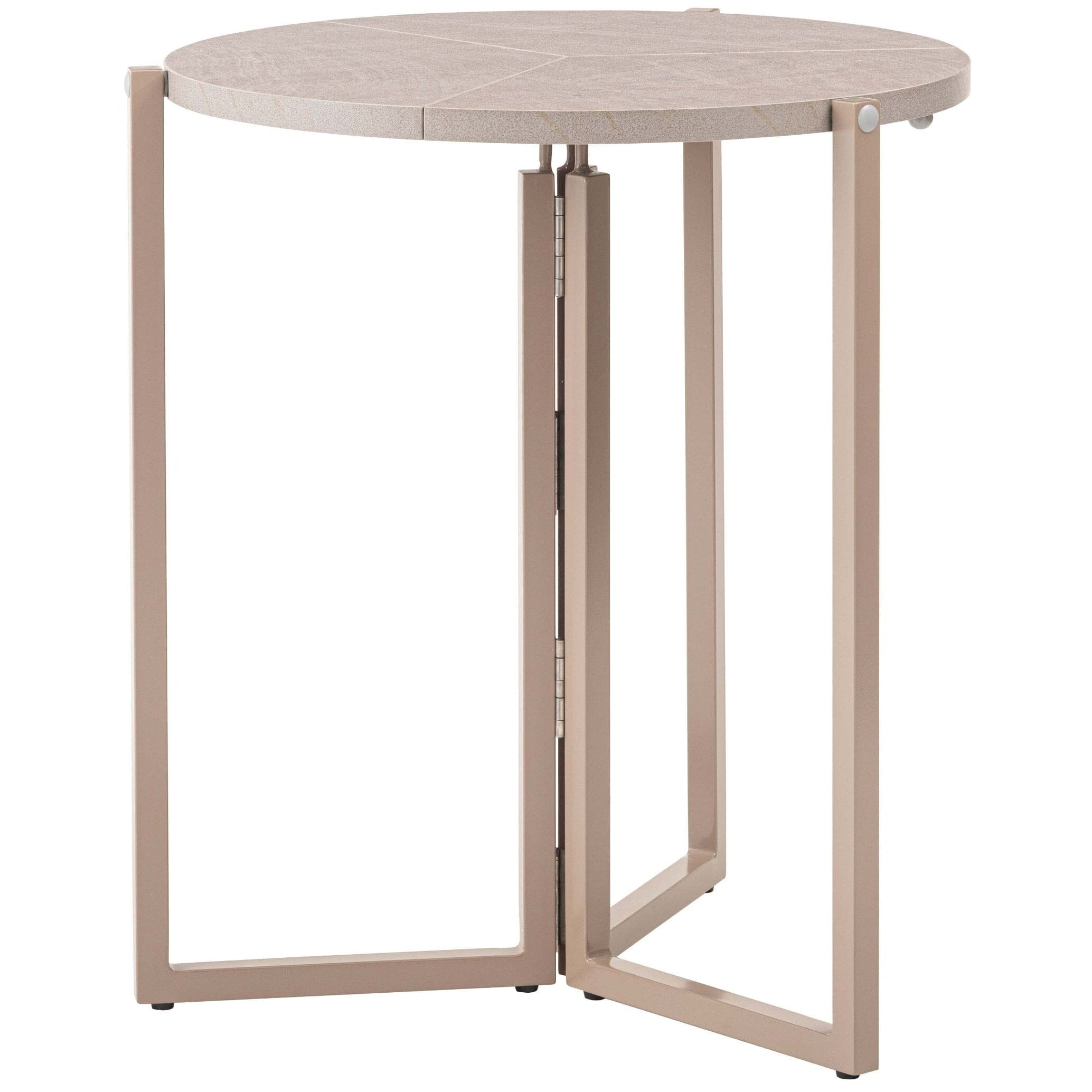 Folding Table Round  60 Beige