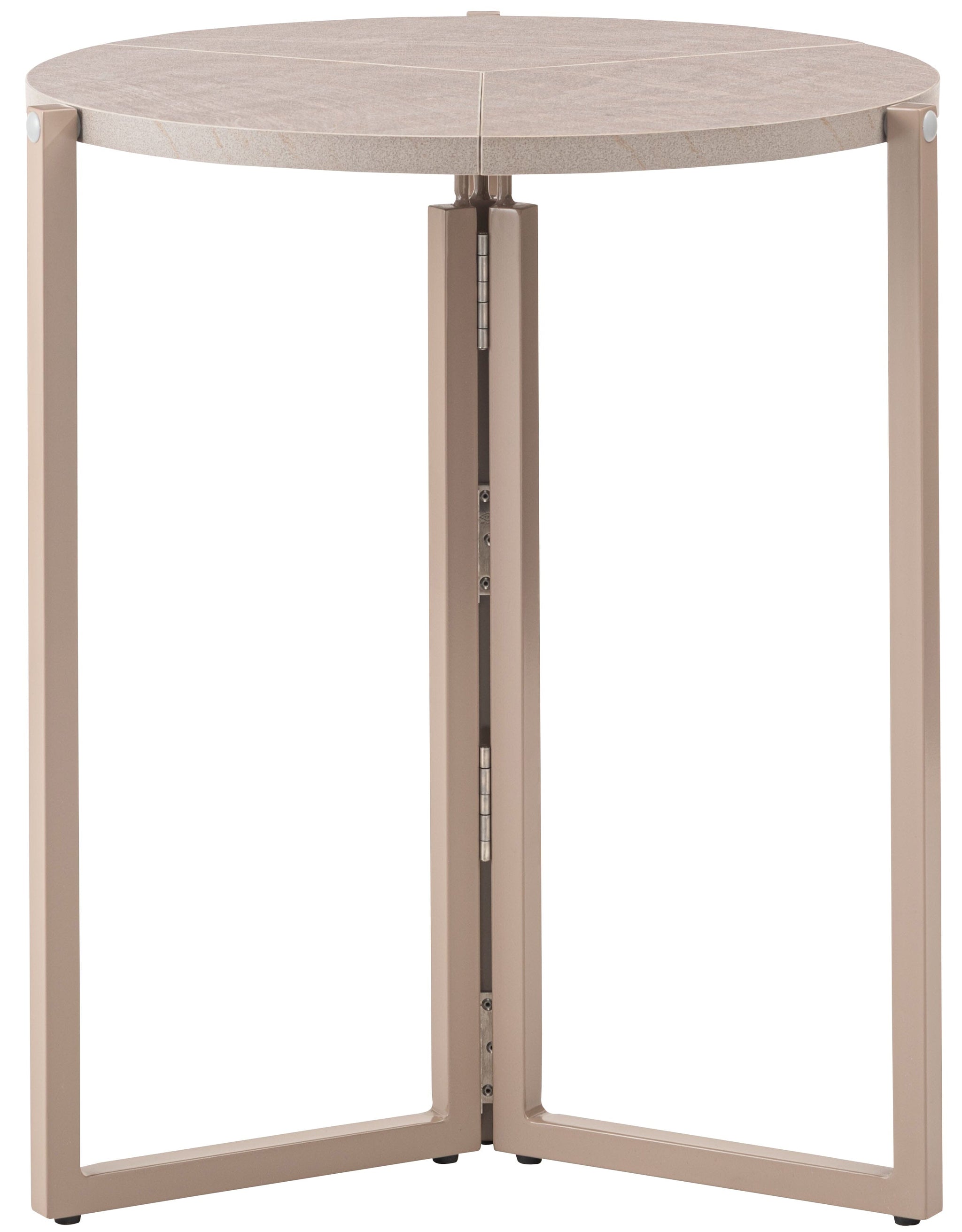 Folding Table Round  60 Beige