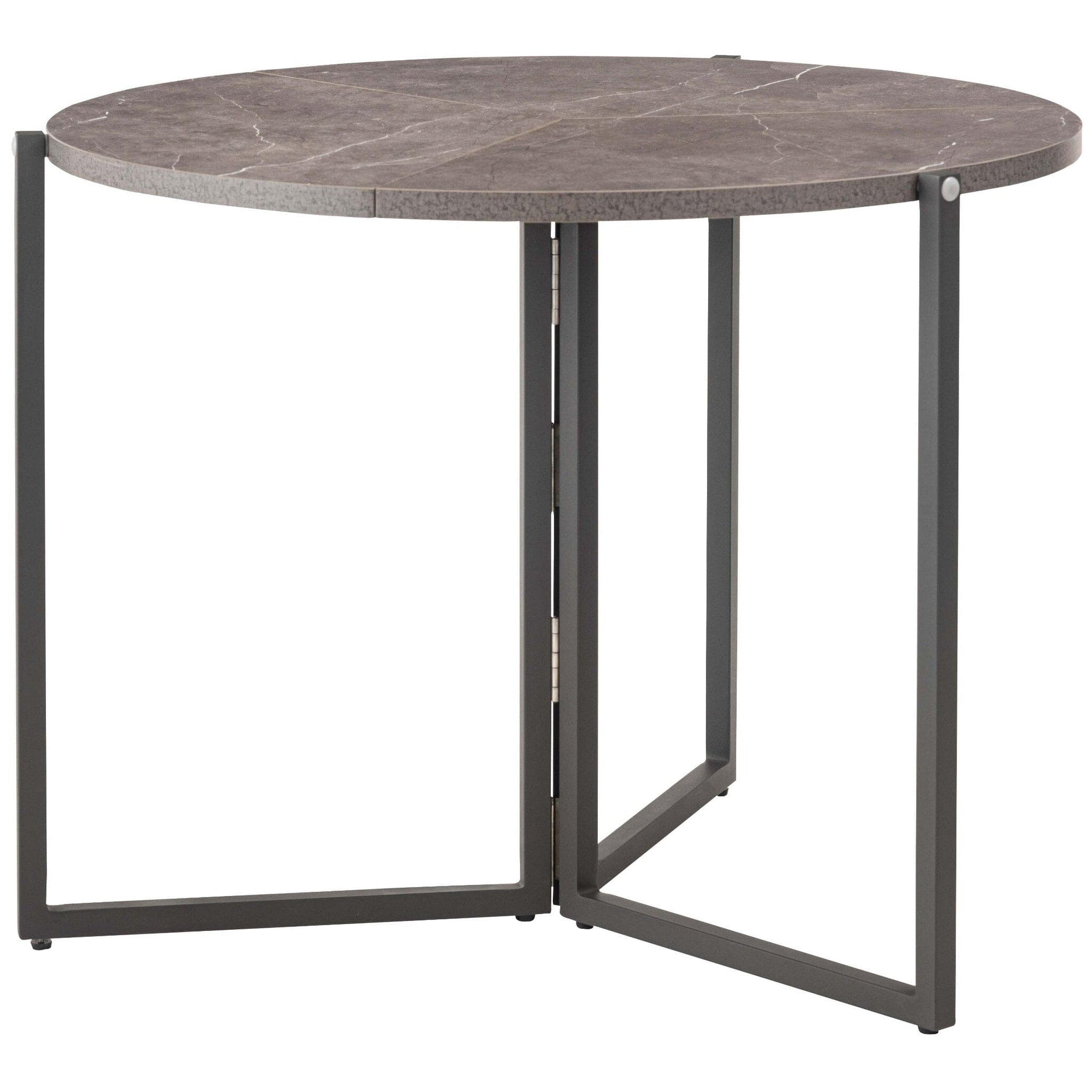 Folding Table Round  90 Gray