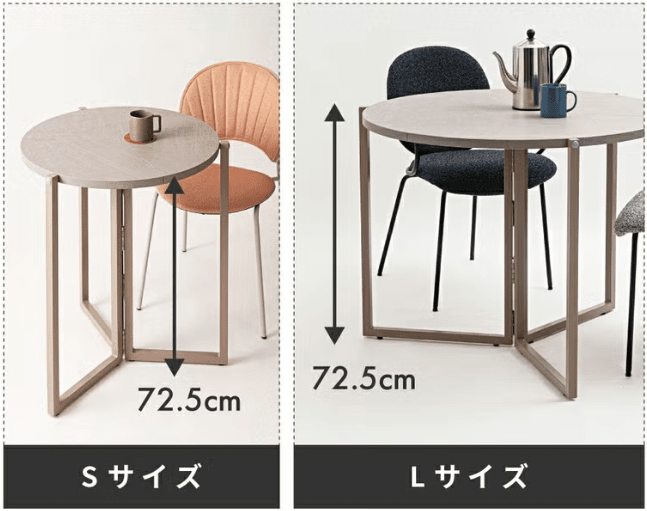 Folding Table Round  90 Gray