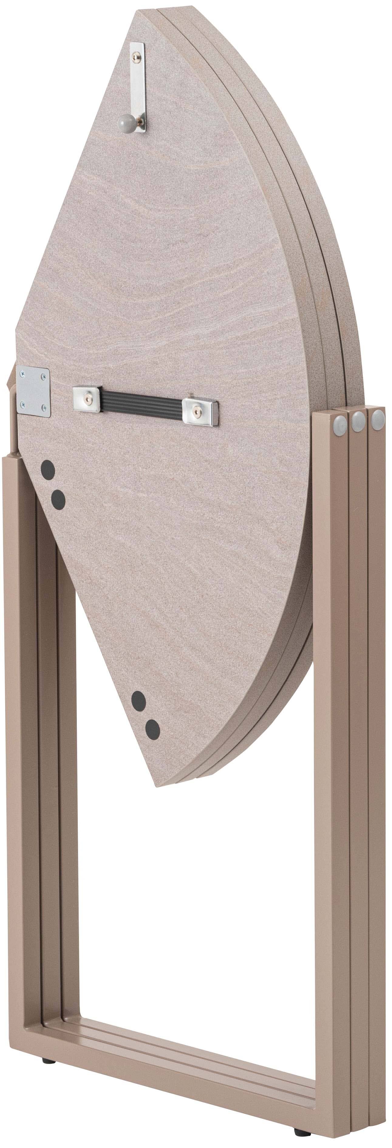 Folding Table Round  90 Beige