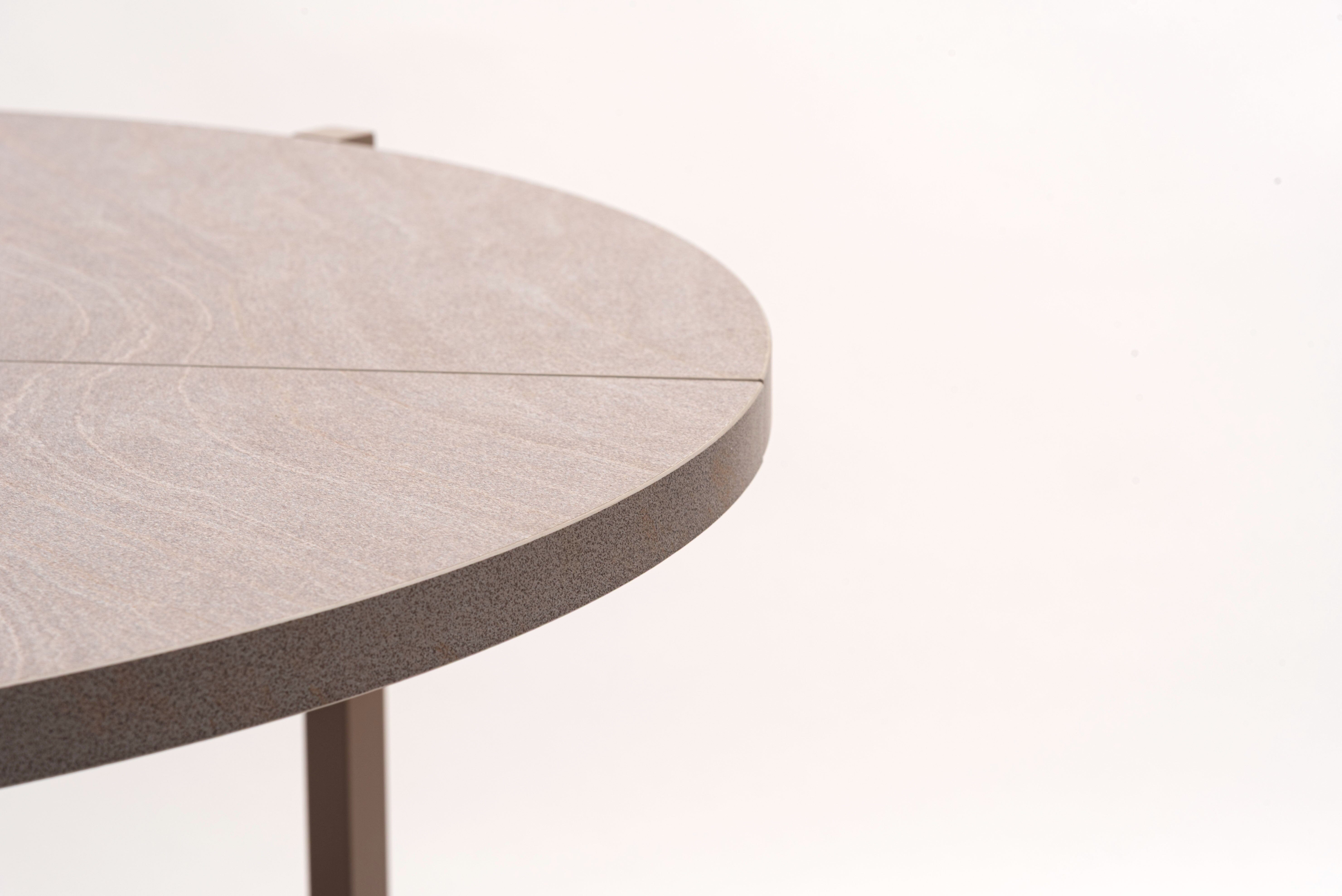 Folding Table Round  90 Beige