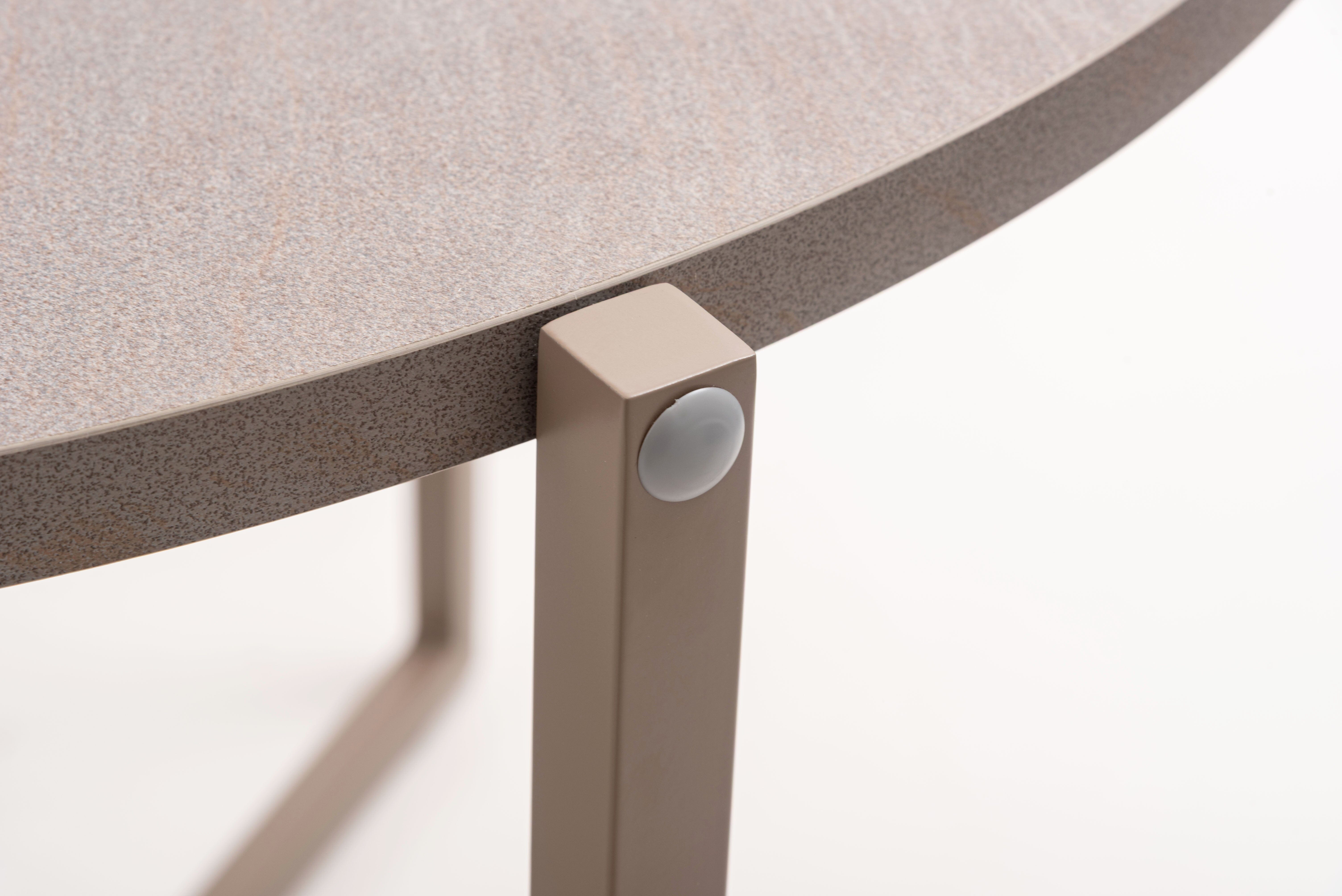Folding Table Round  90 Beige