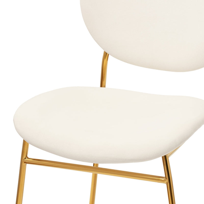 BELLE CHAIR WHITE 500 × 560 × 810 GOLD