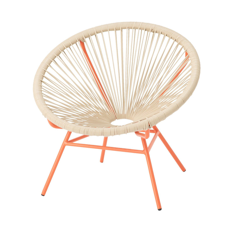 LOTUS 椅子 米色 X 橙色