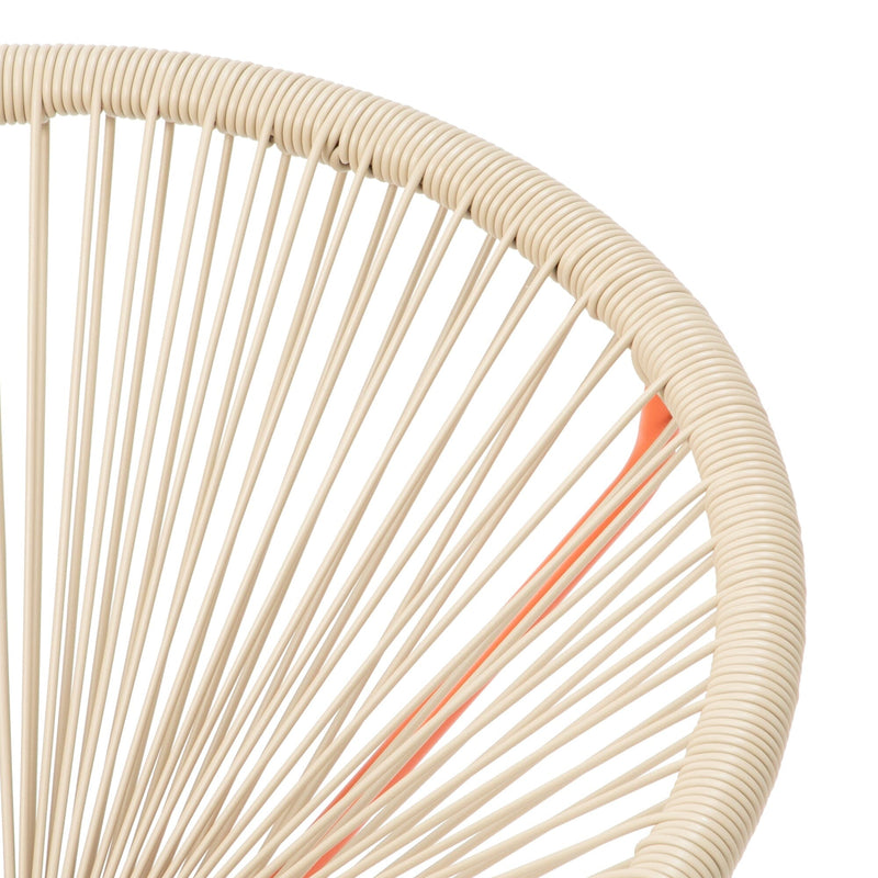 LOTUS 椅子 米色 X 橙色