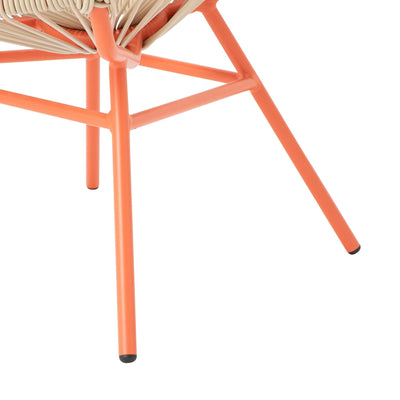 LOTUS 椅子 米色 X 橙色