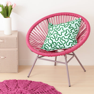 LOTUS 椅子 粉紅色 X 灰色