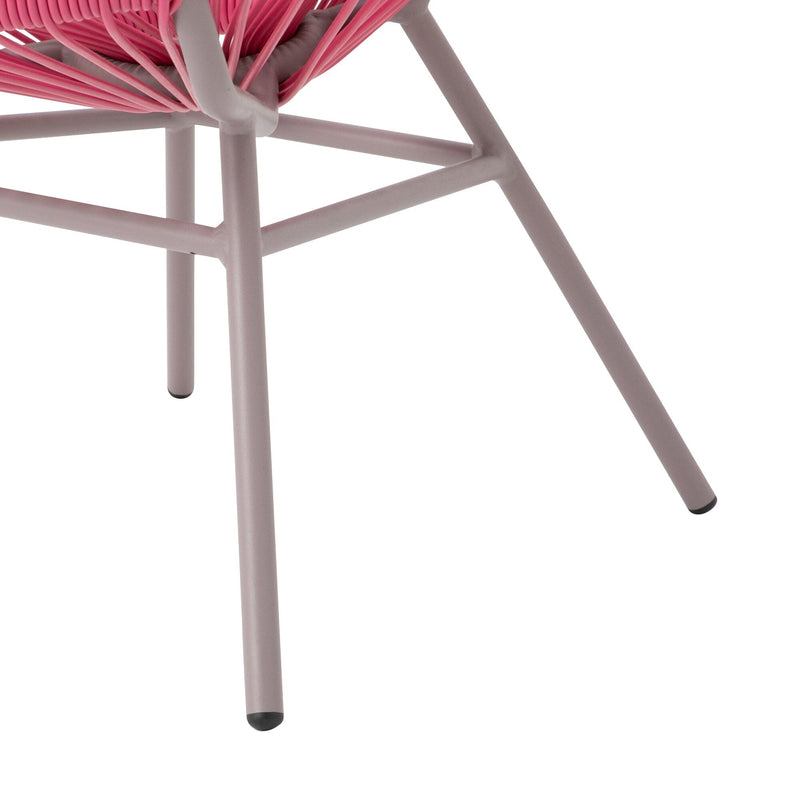 LOTUS 椅子 粉紅色 X 灰色