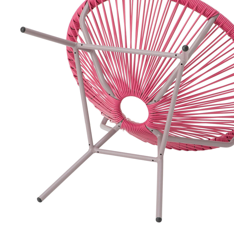 LOTUS 椅子 粉紅色 X 灰色