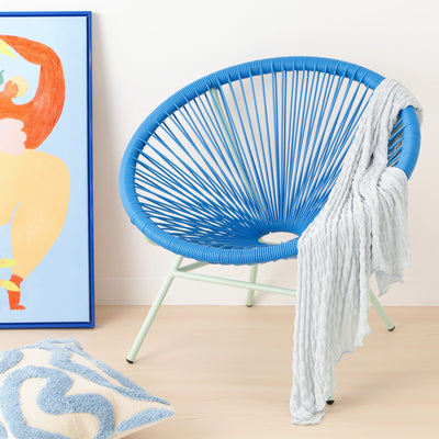 LOTUS 椅子 藍色 X 淺綠色