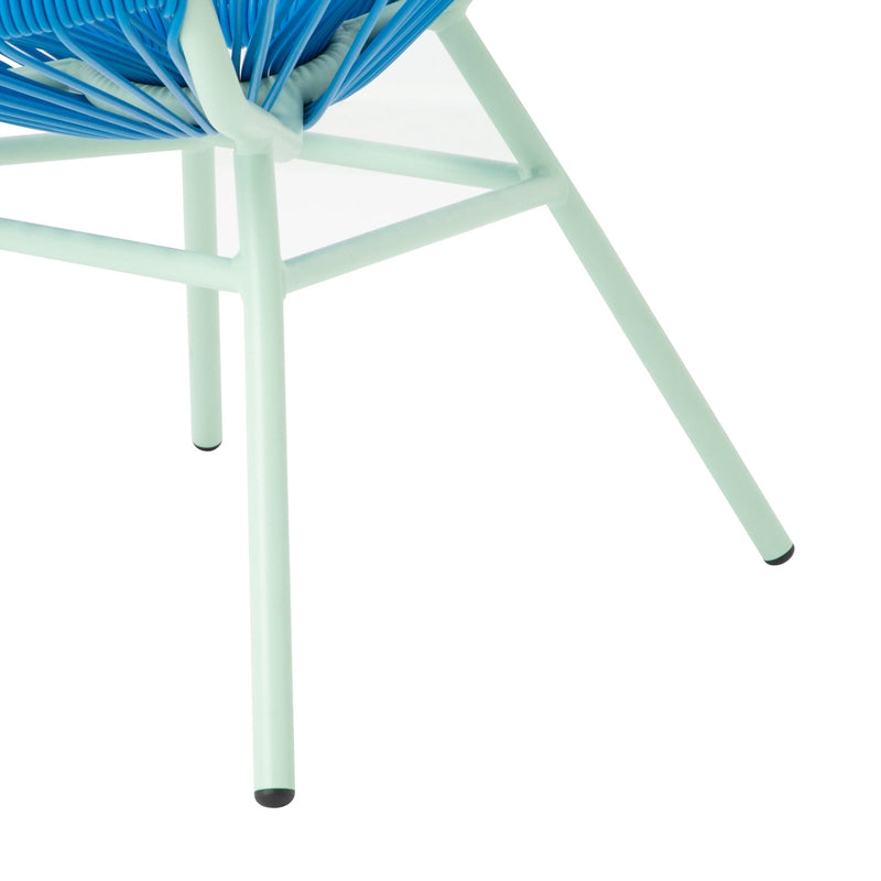 LOTUS 椅子 藍色 X 淺綠色