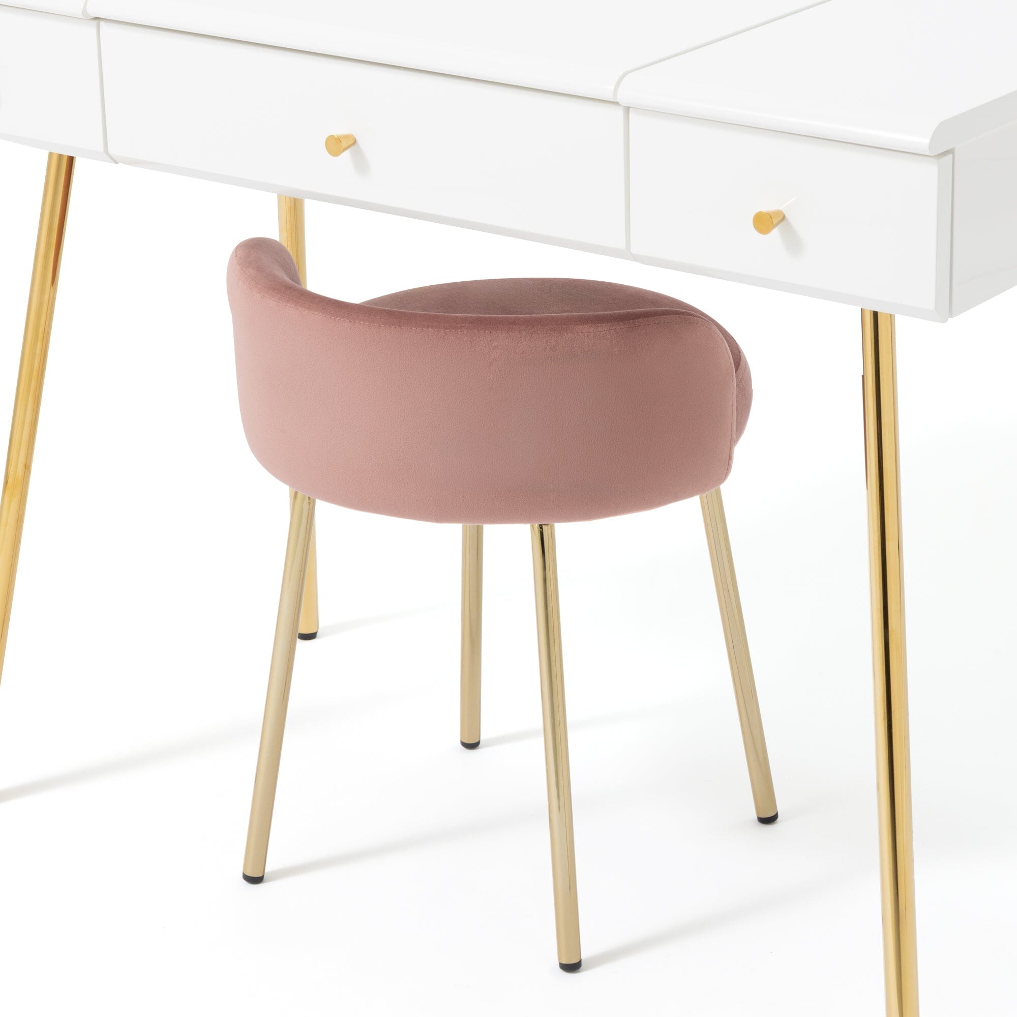 Plumor Stool Pink X Gold