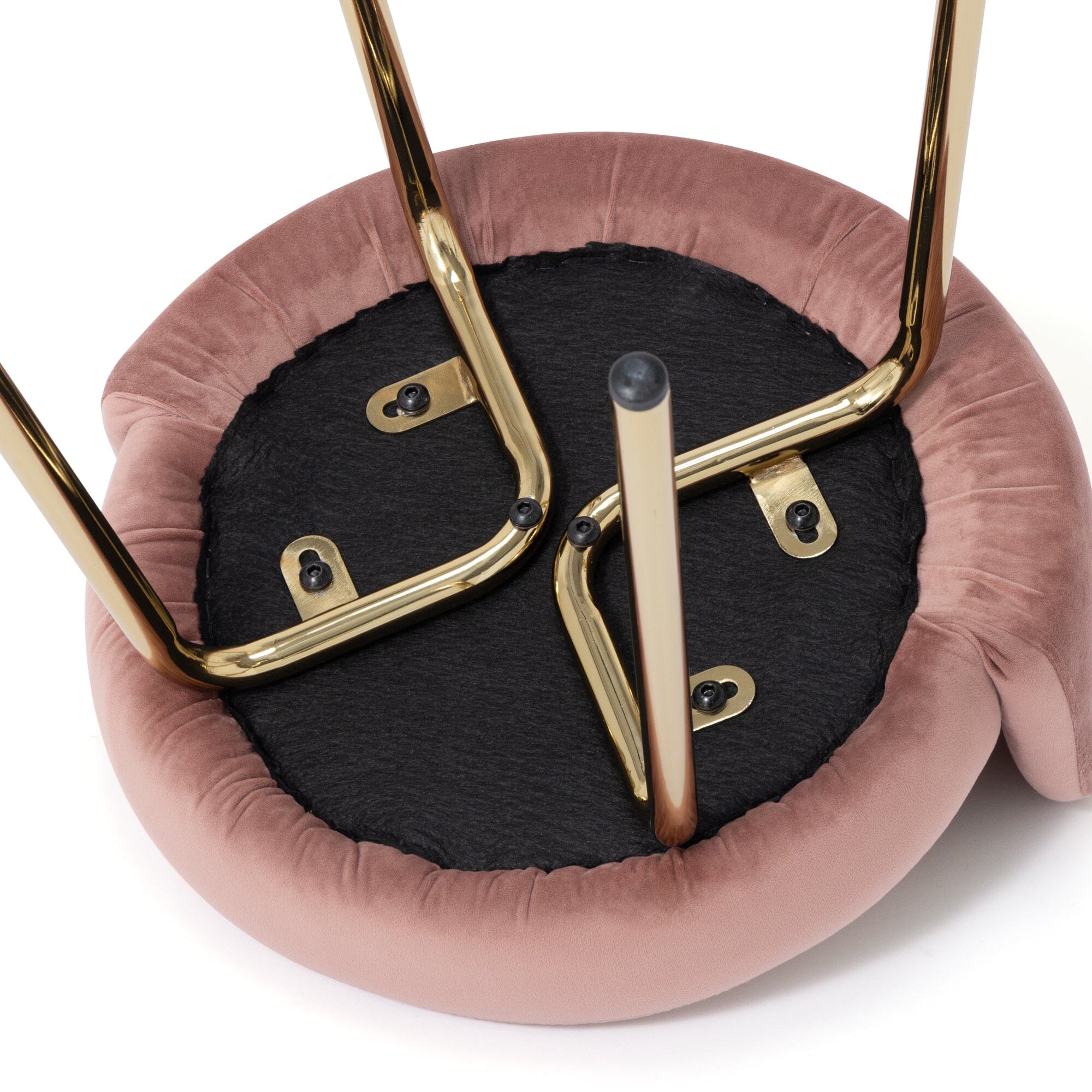 Plumor Stool Pink X Gold