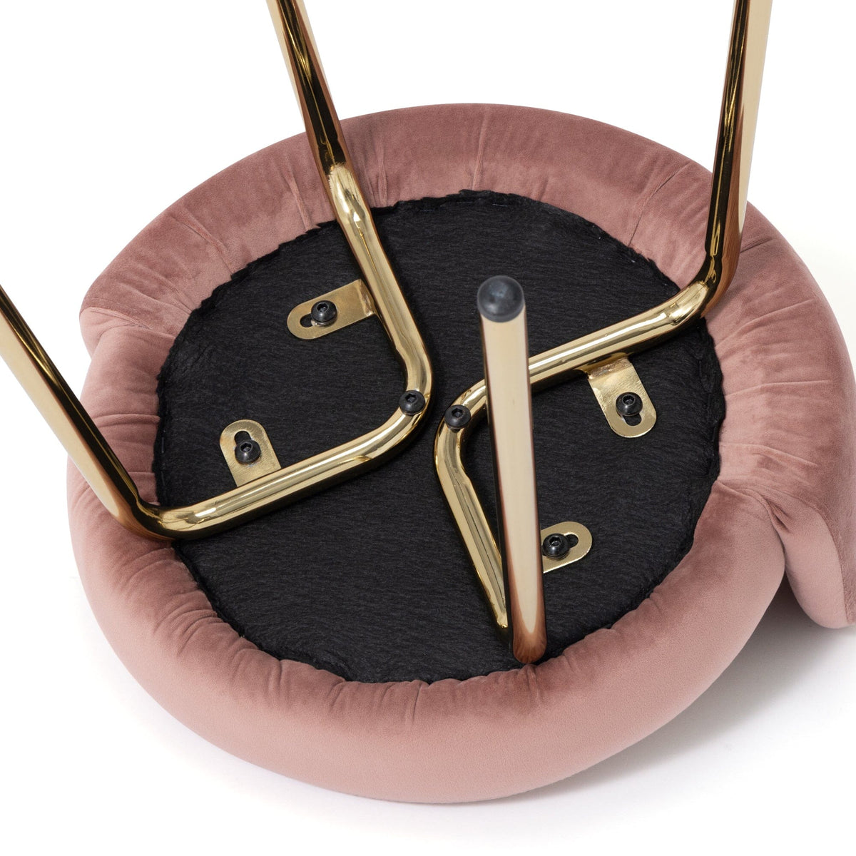 Plumor Stool Pink X Gold