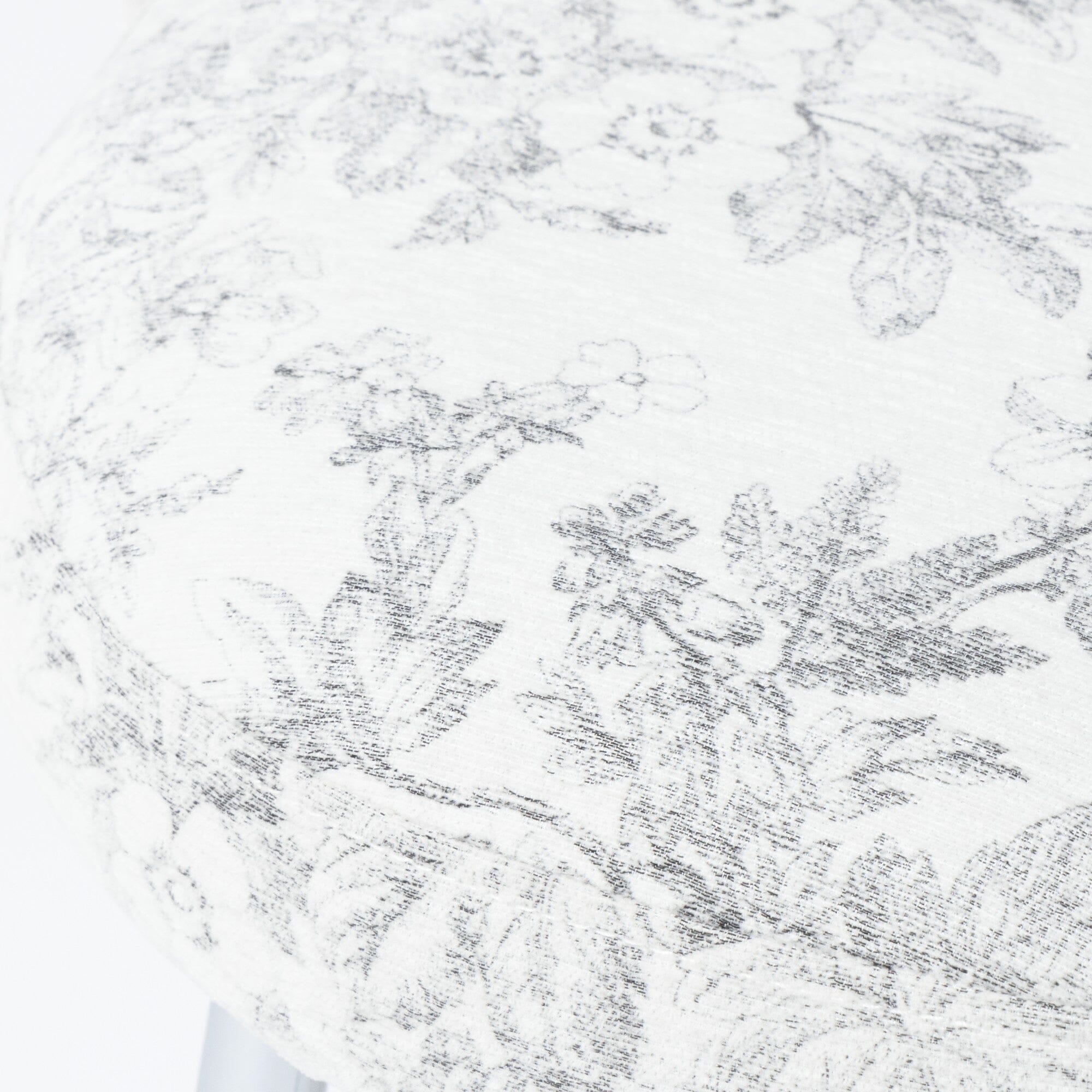 Plumor Stool Flower White X Silver