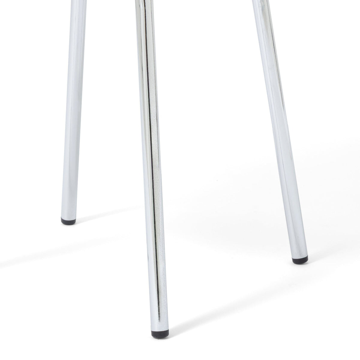 Plumor Stool Flower White X Silver