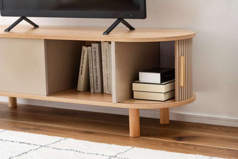 Lowboard TV Board Beige – Francfranc Hong Kong
